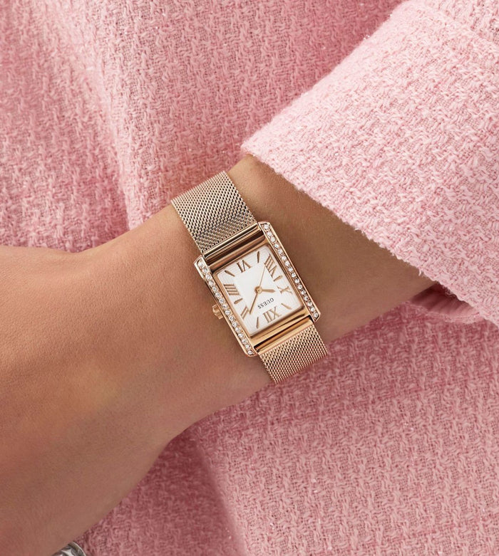 Guess Quartz White Dial Analog Stainless Steel Women's Watch, GW0997L3
