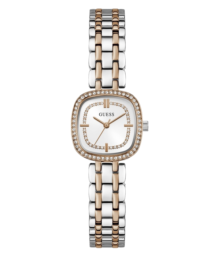 Guess Quartz White Dial Analog Stainless Steel Women's Watch, GW1018L5