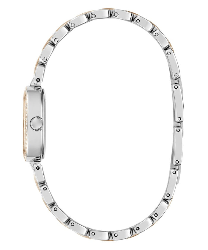 Guess Quartz White Dial Analog Stainless Steel Women's Watch, GW1018L5