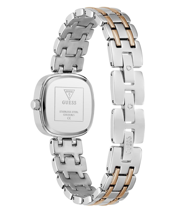 Guess Quartz White Dial Analog Stainless Steel Women's Watch, GW1018L5