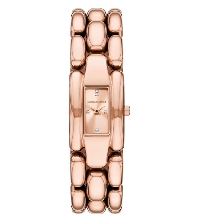 Michael Kors Hally Two-Hand Rose Gold-Tone Stainless Steel Women's Watch, MK4954