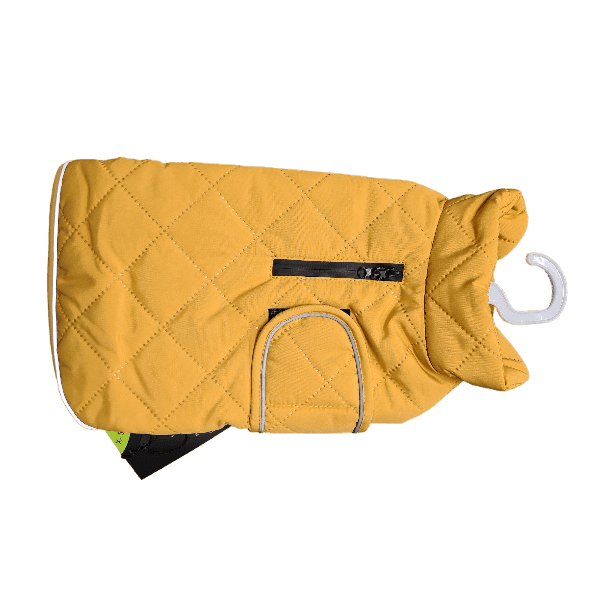 Happy Pet | Dog Coat | Mustard Quilted Classic Design