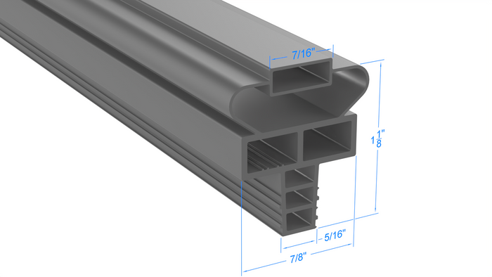 IN GSK1036 by Strivide, Magnetic Gasket 10 3/16 x 18 1/4 Compatible with Randell IN GSK1036