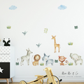 Jungle Decals and Jungle Height Chart Decal Bundle Set