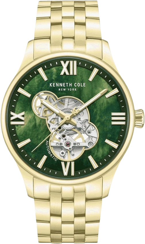 Kenneth Cole Aurora Stainless Steel Skeleton Automatic Men's Watch, KCWGY0089105MN
