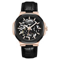 Kenneth Cole Automatic Black Dial With Black Leather Strap Men's Watch, KCWGX0046204MN
