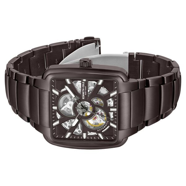 Kenneth Cole Automatic Brown Dial With Brown Stainless Steel Strap Men's Watch, KCWGY0046501MN