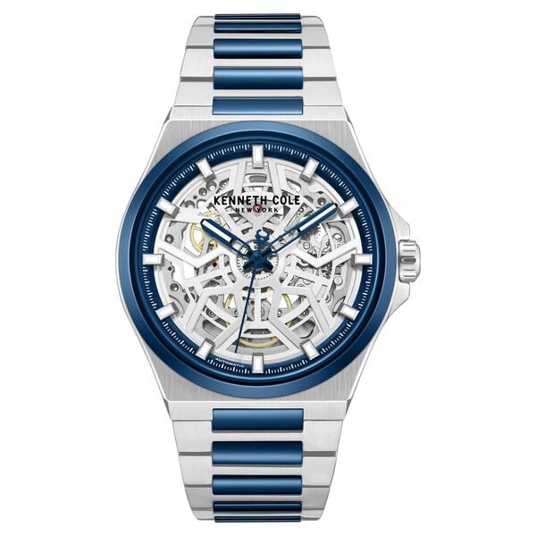 Kenneth Cole Automatic Silver Dial Two Toned Stainless Steel Strap Men's Watch, KCWGY0065304MN