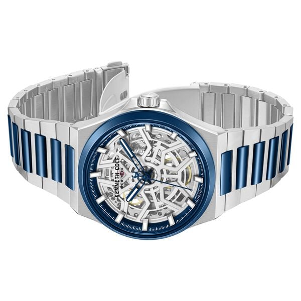 Kenneth Cole Automatic Silver Dial Two Toned Stainless Steel Strap Men's Watch, KCWGY0065304MN