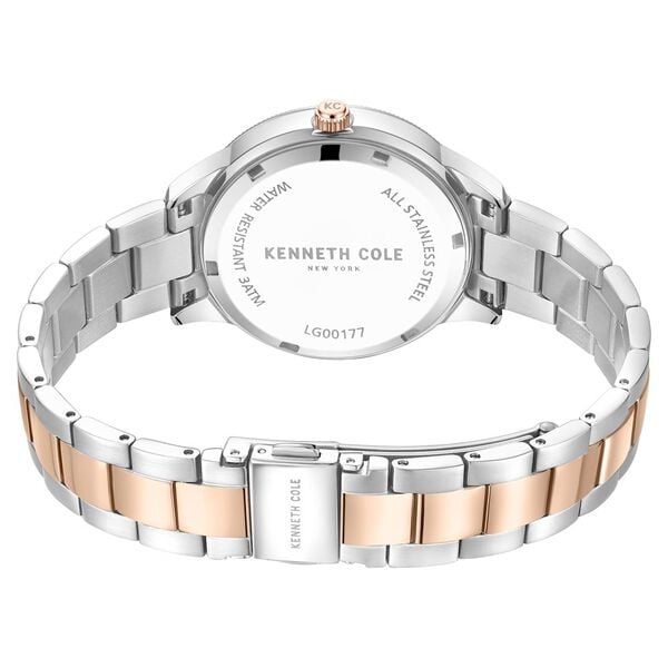 Kenneth Cole Quartz Analog Pink dial Stainless Steel Strap Women's Watch, KCWLG0017704LD