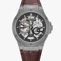 Kenneth Cole Quartz Multifunction Grey Dial Leather Strap Men's Watch, KCWGX0063901MN
