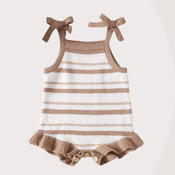 Knitted Stripe Romper