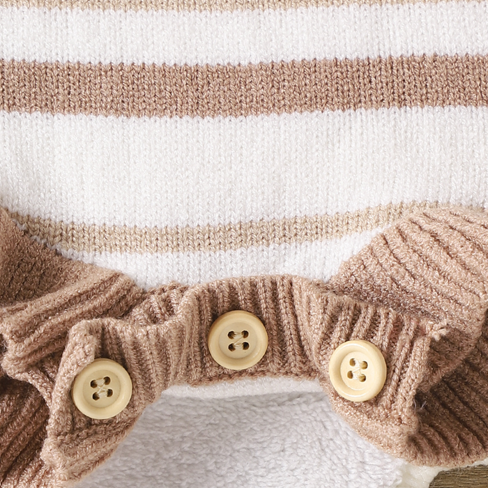 Knitted Stripe Romper