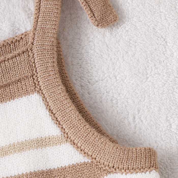 Knitted Stripe Romper