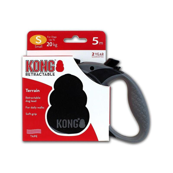 KONG | Dog Lead | Retractable 5m Tape - Black