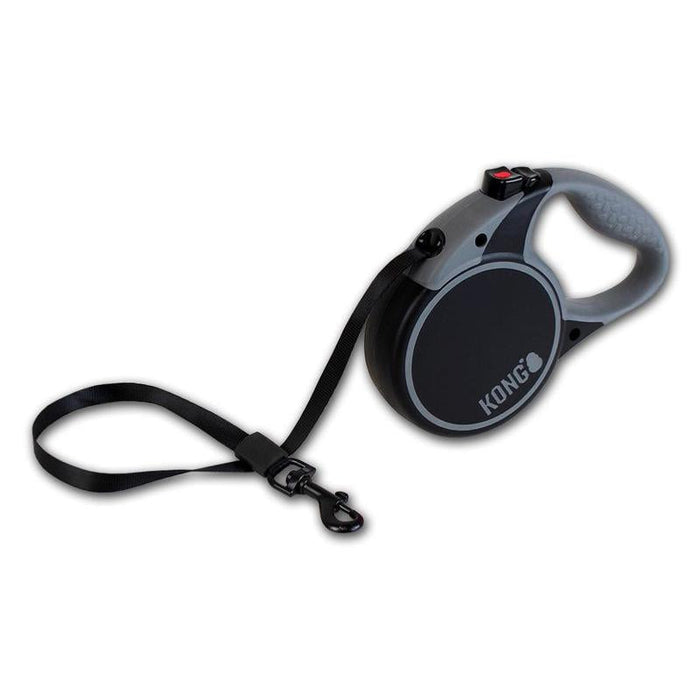 KONG | Dog Lead | Retractable 5m Tape - Black