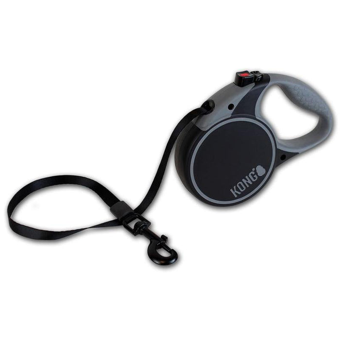 KONG | Dog Lead | Retractable 5m Tape - Black