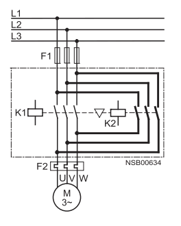 GE LAR00A1 3 pole reversing UL/CE IEC rated contactor