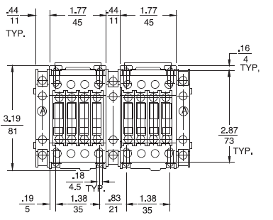 GE LAR02A1 3 pole UL/CE IEC rated reversing contactor