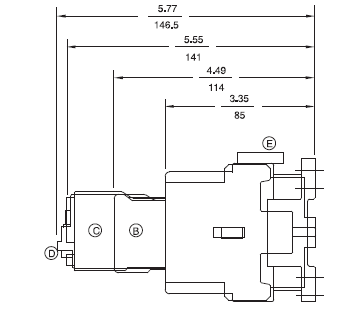 GE LAR02AU 3 pole UL/CE IEC rated reversing contactor