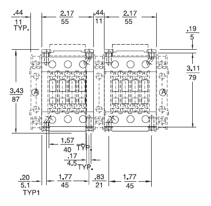 GE LAR45A 3 pole UL/CE IEC rated reversing contactor