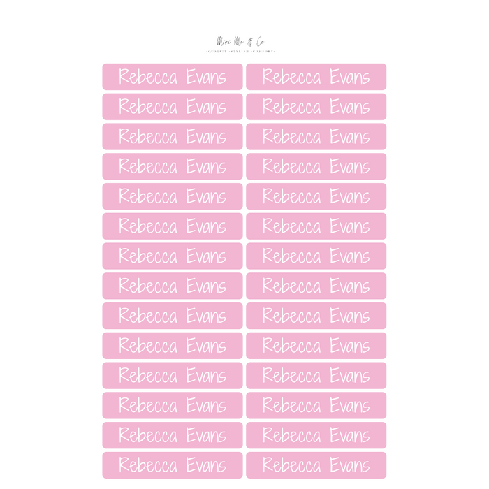 Large Name Labels - 28 pack