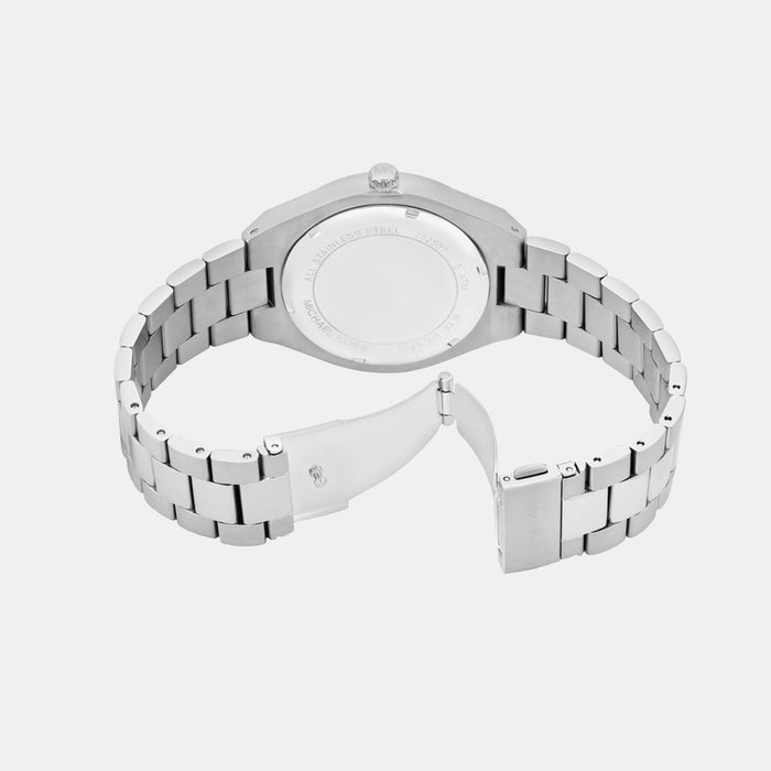 Michael Kors Lenox Quartz Blue Dial Analog Stainless Steel Men's Watch, MK9227