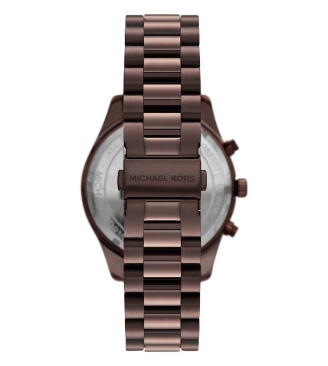 Michael Kors Lexington Chronograph Brown Stainless Steel Men's Watch, MK9224