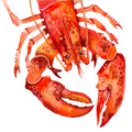 Louie the Lobster Wall Decal