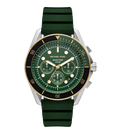 Michael Kors Maritime Chronograph Green Silicone Men's Watch, MK9214