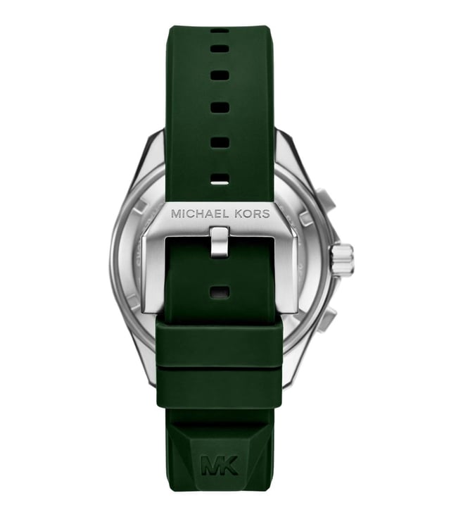 Michael Kors Maritime Chronograph Green Silicone Men's Watch, MK9214