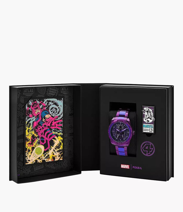 Marvel x Fossil Limited-Edition Galactus Quartz Three-Hand Men's Watch, LE1211SET