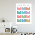 Months of the year - Removable Wall Decal