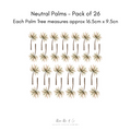 Neutral Palm Tree Wall Decals