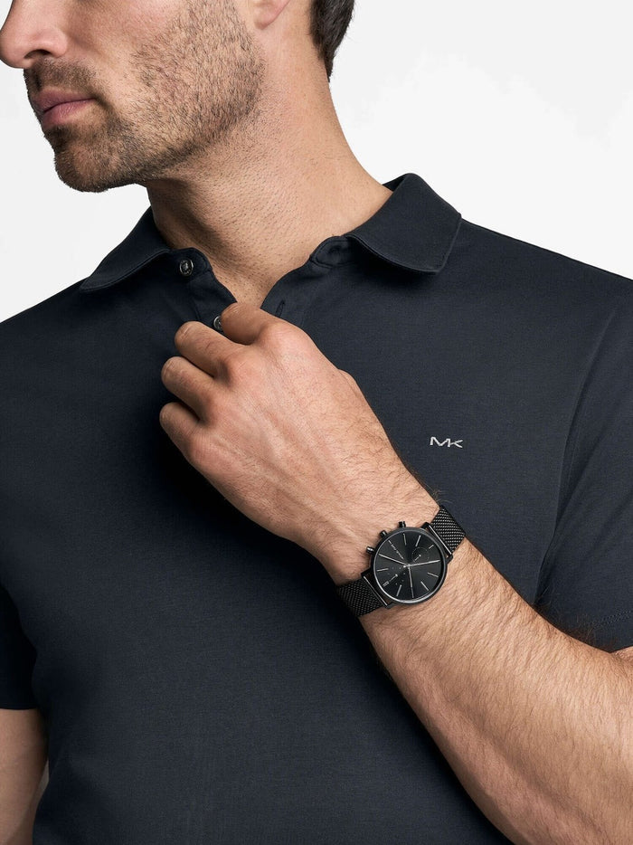 Michael kors Oversized Blake Black-Tone Mesh Men's Watch, MK9211
