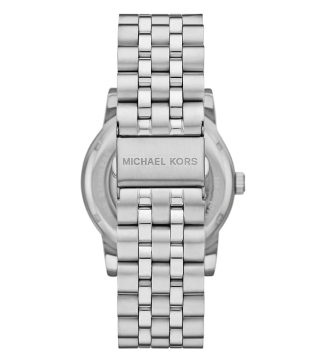 Michael Kors Oversized Hutton Silver-Tone Men's Watch, MKO1076