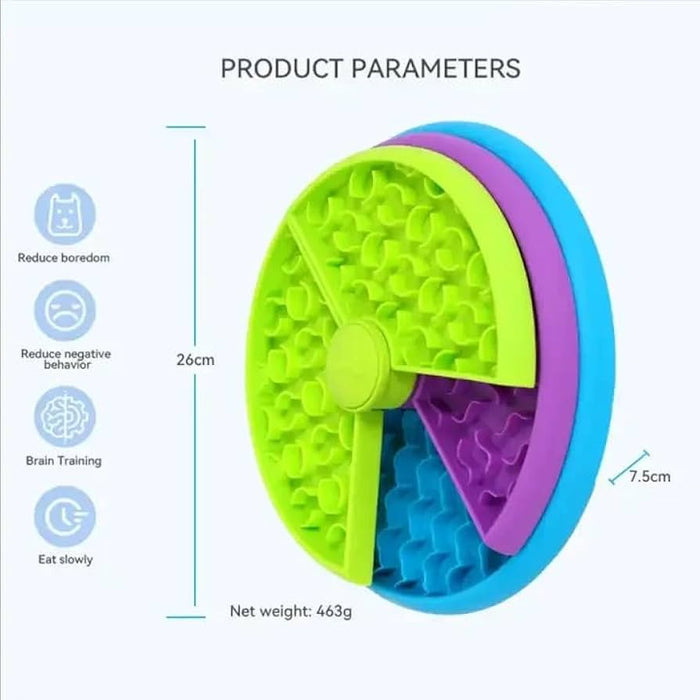 Pawise | Dog Enrichment Toy | Triple Layer Treat Puzzle & Slow Feeder