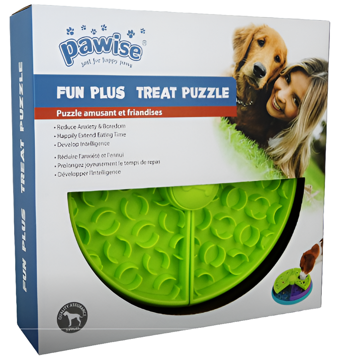 Pawise | Dog Enrichment Toy | Triple Layer Treat Puzzle & Slow Feeder