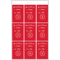 Personalised Christmas Gift Labels – Pack of 9