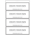 Personalised Storage Labels – Pack of 4  200mm x 65mm