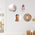 Photo Wall Decal Set - Round 24cm