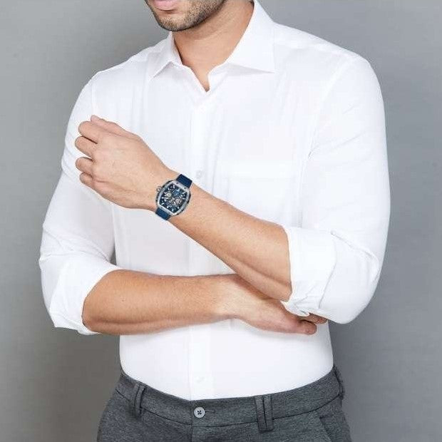 Police Quartz Multifunction Blue Dial Blue Colour Silicone Strap Men's Watch, PLPEWGQ0063002