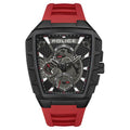 Police Tough Gear KL Rahul Edition Multifunction Watch with Red Silicone Strap Men's Watch, PEWGQ0056803