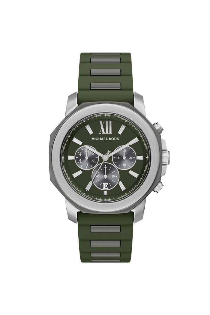Michael Kors Prescott Silver Quartz Men's Watch, MK9263