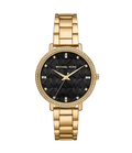 Michael Kors Pyper Gold Tone Black Dial Women's Watch, MK4916
