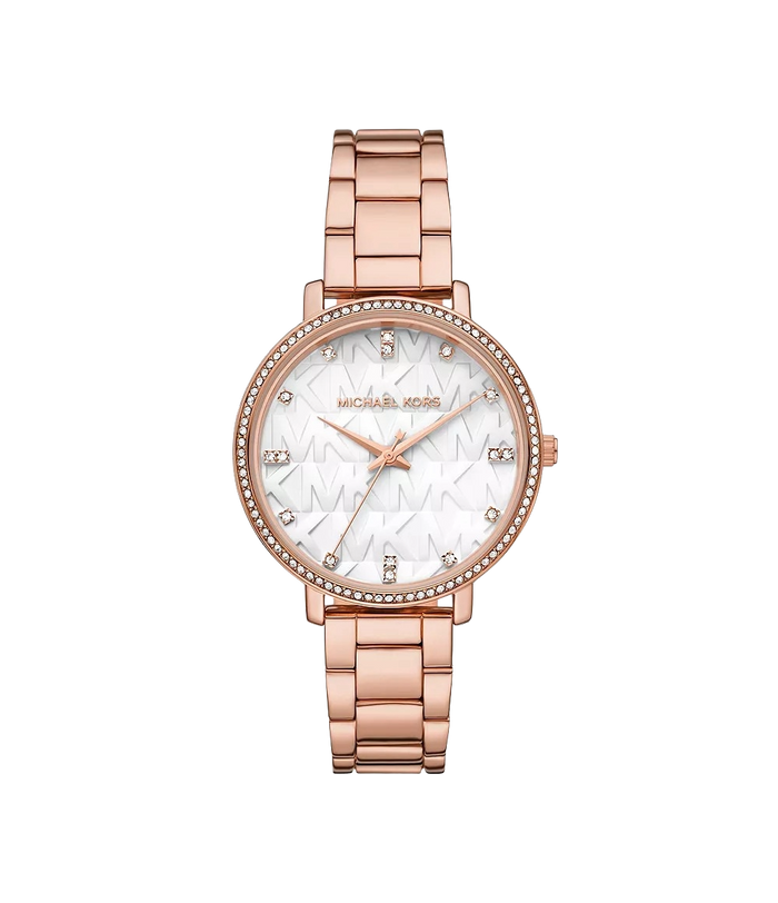 Michael Kors Pyper Three-Hand Rose Gold-Tone Stainless Steel Women's Watch, MK4917