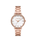 Michael Kors Pyper Three-Hand Rose Gold-Tone Stainless Steel Women's Watch, MK4917