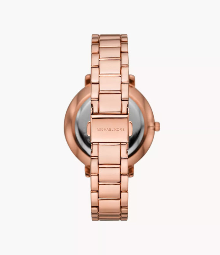 Michael Kors Pyper Three-Hand Rose Gold-Tone Stainless Steel Women's Watch, MK4917