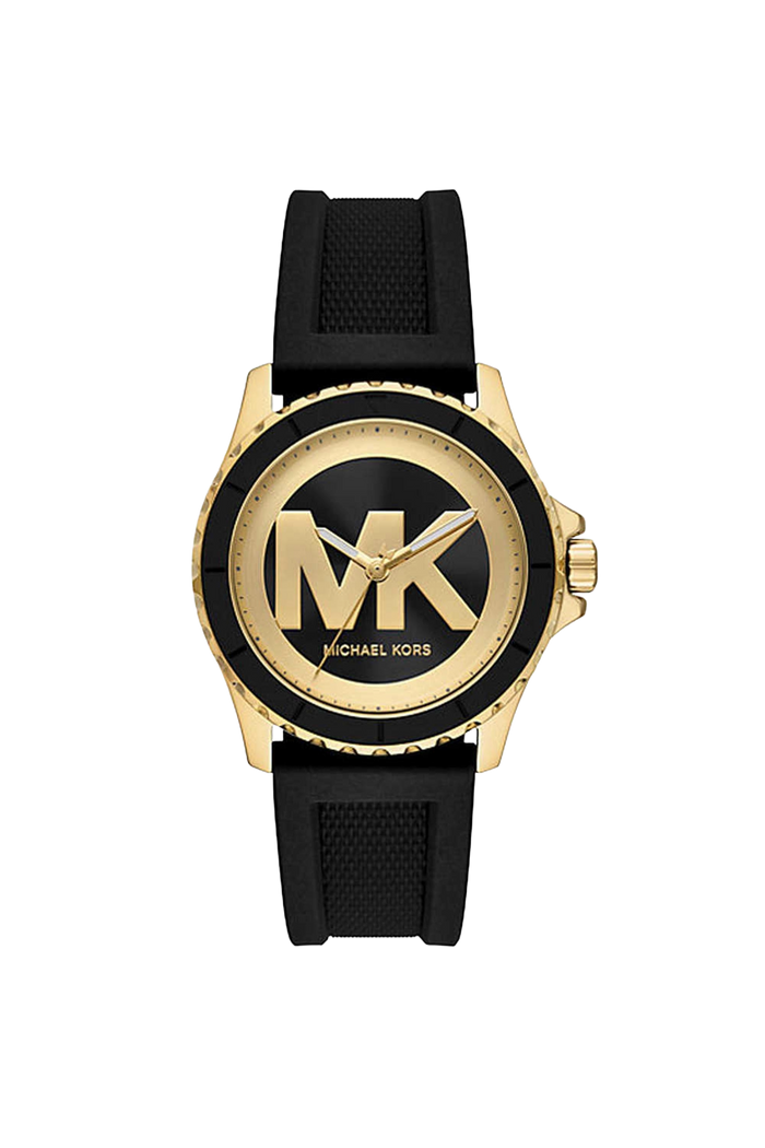 Michael Kors Quartz Black Dial Analog Silicone Women's Watch, MK7537