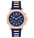 Michael Kors Quartz Blue Dial Chronograph Silicone Men's Watch, MK9261